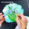 imageArt3d 2 Pack 18quot Thick Plexiglass Sheets  36quot x 24quot PET Clear Acrylic Sheets for Art DesignCraft Projects Signs DIY in Home Wedding FestivalPartyOffice16 x 20  1mm Thick