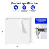 imageArt3d 2 Pack 18quot Thick Plexiglass Sheets  36quot x 24quot PET Clear Acrylic Sheets for Art DesignCraft Projects Signs DIY in Home Wedding FestivalPartyOffice12 x 12  3mm Thick