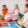 imageArt3d Liquid Fusion Activity Play Centers for Children Toddler Teens 12quot X 12quot Pack of 9 TilesGreen purple bluered pink blueyellow yellowblack red blue purpleblack