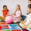 imageArt3d Liquid Fusion Activity Play Centers for Children Toddler Teens 12quot X 12quot Pack of 9 TilesGreenyellow orange bluered pink blueyellow yellowblack red blue purpleblack