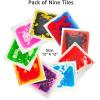 imageArt3d Liquid Fusion Activity Play Centers for Children Toddler Teens 12quot X 12quot Pack of 9 TilesGreenyellow orange bluered pink blueyellow yellowblack red blue purpleblack