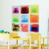 imageArt3d Liquid Fusion Activity Play Centers for Children Toddler Teens 12quot X 12quot Pack of 9 TilesTransparent Substrate