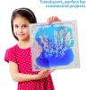 imageArt3d Liquid Fusion Activity Play Centers for Children Toddler Teens 12quot X 12quot Pack of 9 TilesTransparent Substrate