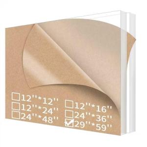 imageArt3d 2 Pack 18quot Thick Plexiglass Sheets  36quot x 24quot PET Clear Acrylic Sheets for Art DesignCraft Projects Signs DIY in Home Wedding FestivalPartyOffice29 x 59  6mm Thick