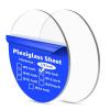 imageArt3d 2Pcs 18quot Round Clear Acrylic Sheets 6 Inch Diameter Transparent Circle Blanks Round Plexiglass Disc Circle PET Panel for DIY Cake Crafts Table TopClear18