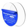 imageArt3d 2Pcs 18quot Round Clear Acrylic Sheets 6 Inch Diameter Transparent Circle Blanks Round Plexiglass Disc Circle PET Panel for DIY Cake Crafts Table TopClear18