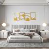 imageArt3d Black Metal Wall Art 4 Pieces Abstract Wall Decor for Living Room Dining Room 3D Textured Metal Wall Sculptures Minimalist Wall Art StyleGoldMountain