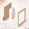 imageArt3d Framed Wall Art Set of 4 for Wooded Aesthetic Wall Decor for Living room Kitchen Hallway Bedroom Green Plant Picture Frame Neutral Botanical Wall PrintsBeige