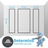 imageArt3d PreCut Wall Molding Set of 6 pcs ReadytoAssemble Wainscoting Panels for Interior Wall Dcor Living Room Bedroom Accent Wall  Installed with Glue 3 Top 3 BottomWhite Style 3