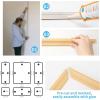 imageArt3d PreCut Wall Molding Set of 6 pcs ReadytoAssemble Wainscoting Panels for Interior Wall Dcor Living Room Bedroom Accent Wall  Installed with Glue 3 Top 3 BottomOak Style 2