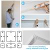 imageArt3d PreCut Wall Molding Set of 6 pcs ReadytoAssemble Wainscoting Panels for Interior Wall Dcor Living Room Bedroom Accent Wall  Installed with Glue 3 Top 3 BottomWhite Style 1
