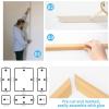 imageArt3d PreCut Wall Molding Set of 6 pcs ReadytoAssemble Wainscoting Panels for Interior Wall Dcor Living Room Bedroom Accent Wall  Installed with Glue 3 Top 3 BottomOak Style 1