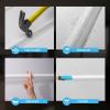 imageArt3d PreCut Wall Molding Set of 6 pcs ReadytoAssemble Wainscoting Panels for Interior Wall Dcor Living Room Bedroom Accent Wall  Installed with Glue 3 Top 3 BottomWhite Style 3