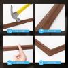 imageArt3d PreCut Wall Molding Set of 6 pcs ReadytoAssemble Wainscoting Panels for Interior Wall Dcor Living Room Bedroom Accent Wall  Installed with Glue 3 Top 3 BottomWalnut Style 1
