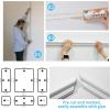 imageArt3d PreCut Wall Molding Set of 6 pcs ReadytoAssemble Wainscoting Panels for Interior Wall Dcor Living Room Bedroom Accent Wall  Installed with Glue 3 Top 3 BottomWhite Style 2