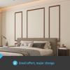 imageArt3d PreCut Wall Molding Set of 6 pcs ReadytoAssemble Wainscoting Panels for Interior Wall Dcor Living Room Bedroom Accent Wall  Installed with Glue 3 Top 3 BottomWalnut Style 2