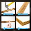 imageArt3d PreCut Wall Molding Set of 6 pcs ReadytoAssemble Wainscoting Panels for Interior Wall Dcor Living Room Bedroom Accent Wall  Installed with Glue 3 Top 3 BottomAntique Gold Style 1