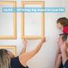 imageArt3d PreCut Wall Molding Set of 6 pcs ReadytoAssemble Wainscoting Panels for Interior Wall Dcor Living Room Bedroom Accent Wall  Installed with Glue 3 Top 3 BottomOak Style 1