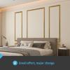 imageArt3d PreCut Wall Molding Set of 6 pcs ReadytoAssemble Wainscoting Panels for Interior Wall Dcor Living Room Bedroom Accent Wall  Installed with Glue 3 Top 3 BottomAntique Gold Style 1