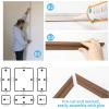 imageArt3d PreCut Wall Molding Set of 6 pcs ReadytoAssemble Wainscoting Panels for Interior Wall Dcor Living Room Bedroom Accent Wall  Installed with Glue 3 Top 3 BottomWalnut Style 2
