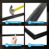imageArt3d PreCut Wall Molding Set of 6 pcs ReadytoAssemble Wainscoting Panels for Interior Wall Dcor Living Room Bedroom Accent Wall  Installed with Glue 3 Top 3 BottomBlack Style 1