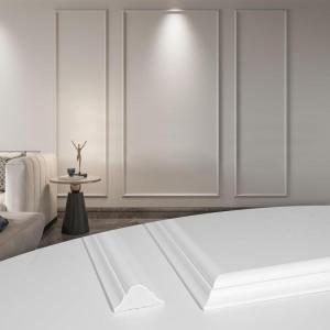 imageArt3d PreCut Wall Molding Set of 6 pcs ReadytoAssemble Wainscoting Panels for Interior Wall Dcor Living Room Bedroom Accent Wall  Installed with Glue 3 Top 3 BottomWhite Style 3