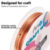 imageArt3d 18 Gauge 60 FT 999 Pure Soft Copper Wire for Electroculture Gardening Jewelry Making Beading Science Projects DIY Artwork 1 RollCopper  for Craft