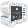 imageArt3d 6 Rolls Carton Sealing Tape Heavy Duty Clear Packing Tape 188quot x 55 yds 2 mil Thick3 Core