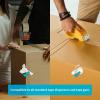imageArt3d 6 Rolls Carton Sealing Tape Heavy Duty Clear Packing Tape 188quot x 55 yds 2 mil Thick3 Core