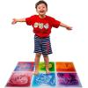 imageArt3d 6Tile Sensory Room Tile MultiColor Exercise Mat Liquid Encased Floor Playmat Kids Play Floor Tile 197quot Large Tile 16 SqFtRed  Blue  Purplepink  Redblue  Orangered  Greenyellow