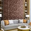imageArt3d Decorative 3D Wall Panels in Diamond Design 12quotx12quot Matt White 33 PackAntique Copper