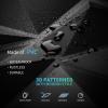 imageArt3d Decorative 3D Wall Panels in Diamond Design 12quotx12quot Matt White 33 PackMatte Black