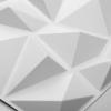 imageArt3d Decorative 3D Wall Panels in Diamond Design 12quotx12quot Matt White 33 PackWhite