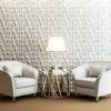 imageArt3d Decorative 3D Wall Panels in Diamond Design 12quotx12quot Matt White 33 PackWhite