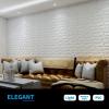 imageArt3d Decorative 3D Wall Panels in Diamond Design 12quotx12quot Matt White 33 PackWhite