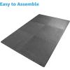 imageArt3d Eva Puzzle Exercise Mats 12 Thick Foam Interlocking Tiles for Gyms Flooring Workout Gym Equipments Pack of 6Black
