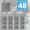 imageArt3d Eva Puzzle Exercise Mats 12 Thick Foam Interlocking Tiles for Gyms Flooring Workout Gym Equipments Pack of 6Grey