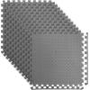 imageArt3d Eva Puzzle Exercise Mats 12 Thick Foam Interlocking Tiles for Gyms Flooring Workout Gym Equipments Pack of 6Grey