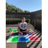 imageArt3d Liquid Sensory Floor Tiles 30 x 30 cm Playroom Dance Floor Square Colourful 4 TilesMulticoloured