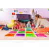 imageArt3d Liquid Sensory Floor Tiles 30 x 30 cm Playroom Dance Floor Square Colourful 4 TilesMulticoloured