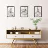imageArt3d Set of 3 Black Metal Wall art Wall Decor for Living roomDining RoomHallway Dance Room Line Art Wall DcorDancer theme Wall Art StyleBlackdancer