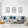 imageArt3d Set of 3 Black Metal Wall art Wall Decor for Living roomDining RoomHallway Dance Room Line Art Wall DcorDancer theme Wall Art StyleBlackdancer