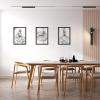 imageArt3d Set of 3 Black Metal Wall art Wall Decor for Living roomDining RoomHallway Dance Room Line Art Wall DcorDancer theme Wall Art StyleBlackdancer
