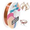 imageArt3d 18 Gauge 60 FT 999 Pure Soft Copper Wire for Electroculture Gardening Jewelry Making Beading Science Projects DIY Artwork 1 RollCopper  for Craft