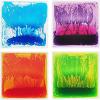 imageArt3d 6Tile Sensory Room Tile MultiColor Exercise Mat Liquid Encased Floor Playmat Kids Play Floor Tile 197quot Large Tile 16 SqFtColorful