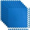 imageArt3d Eva Puzzle Exercise Mats 12 Thick Foam Interlocking Tiles for Gyms Flooring Workout Gym Equipments Pack of 6Blue
