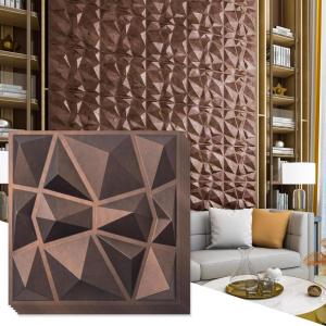 imageArt3d Decorative 3D Wall Panels in Diamond Design 12quotx12quot Matt White 33 PackAntique Copper