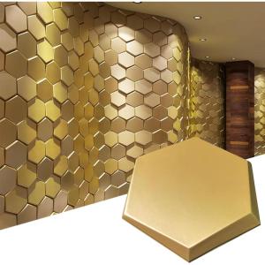 imageArt3d Decorative 3D Wall Panels in Diamond Design 12quotx12quot Matt White 33 PackGold