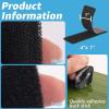 imageArt3d 16 Sets Hook and Loop Tape Sticky Back1 inx 4 in DoubleSided Adhesive StripHeavy DutyBlack