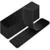 imageArt3d 16 Sets Hook and Loop Tape Sticky Back1 inx 4 in DoubleSided Adhesive StripHeavy DutyBlack